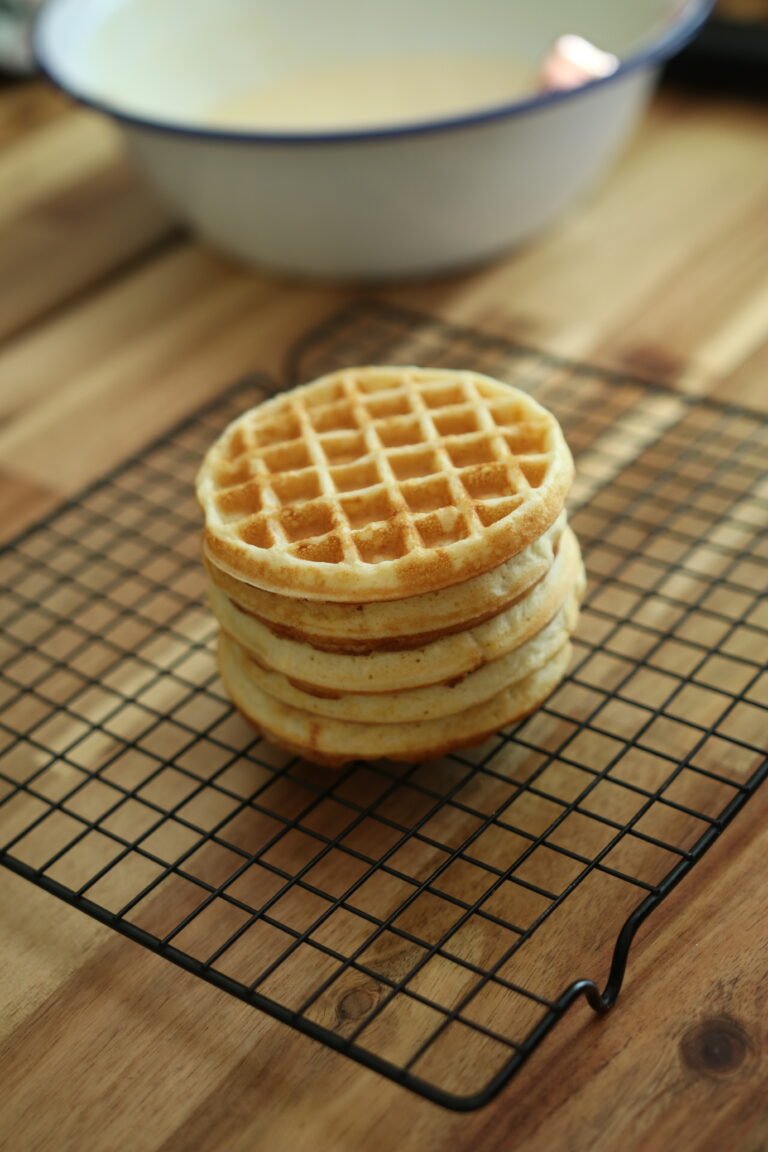 Receita de waffle (para fazer e deixar congelado)